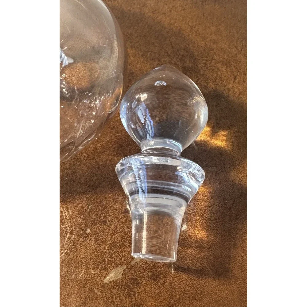 LENOX TUSCANY CLASSICS CRYSTAL DECANTER w/Stopper 32oz Initials JBL Center Hole